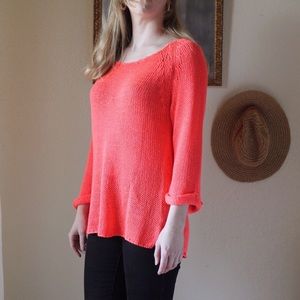 Neon Coral Sweater